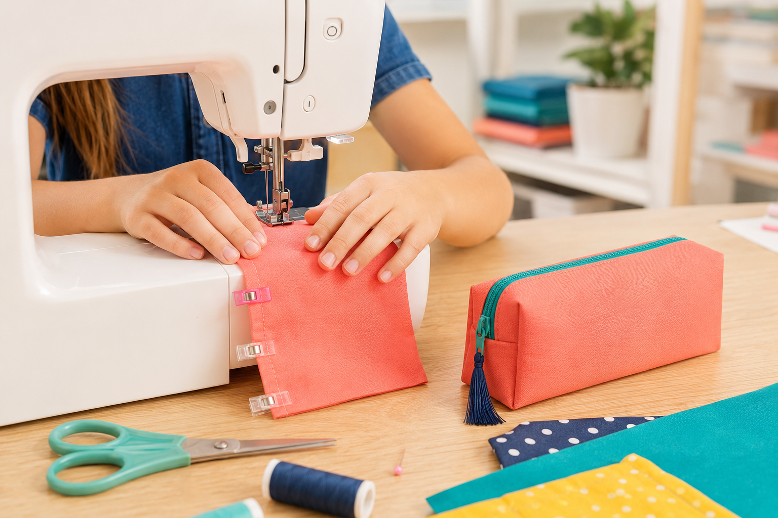 Machine confidence + pencil case